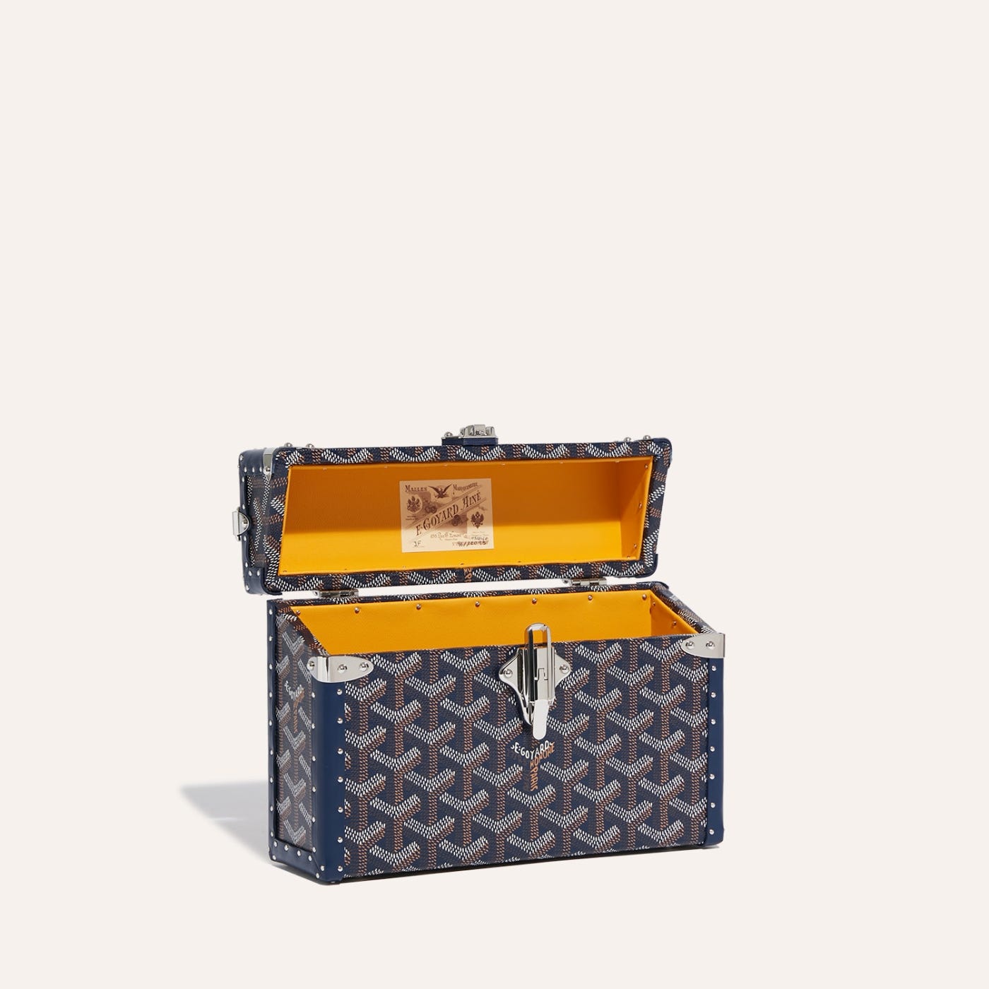 Goyard Cassette Trunk Bag Navy Blue - Image 4